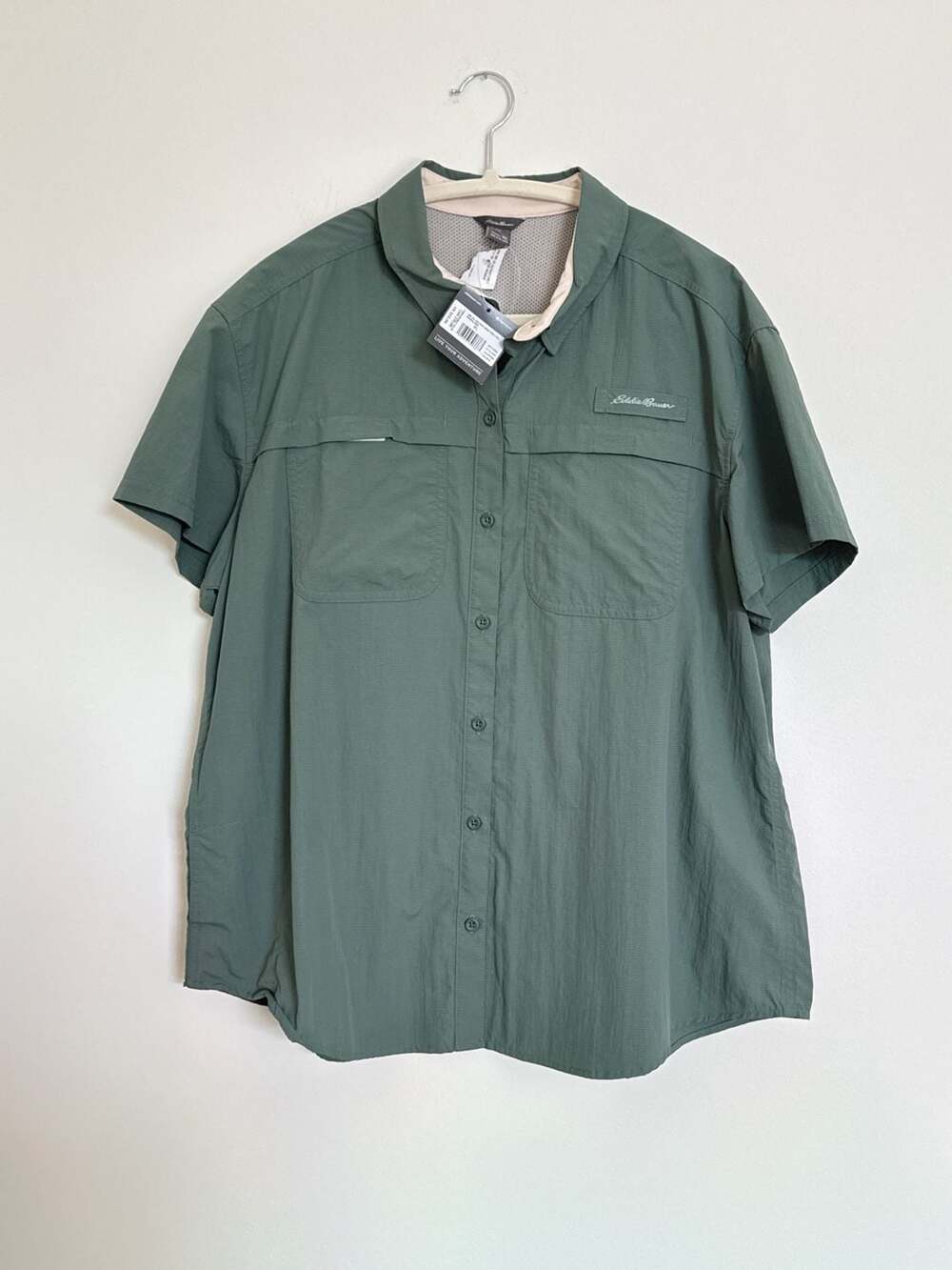 XL women’s Eddie Bauer Adventurer Pro Field Shirt Mineral Green